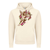 Vintage Artic Cupid with rose Valentine's Day Vintage Hoodie - HowdyJamesFarm