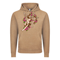 Vintage Coffee Cupid with rose Valentine's Day Vintage Hoodie - HowdyJamesFarm