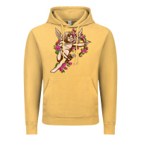 Vintage Mustard Cupid with rose Valentine's Day Vintage Hoodie - HowdyJamesFarm