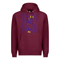 Burgundy Justin Jefferson -Griddy Gang Premium Hoodie - lanVoArt
