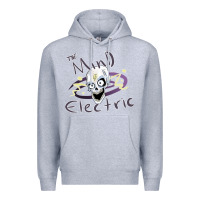 Heather Grey the mind electric Premium Hoodie - lanVoArt