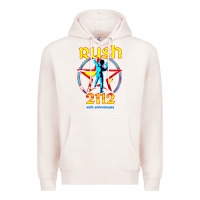 Pale Pink rush blue starman 2112  40th anniversary Premium Hoodie - lanVoArt