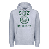 Heather Grey shiz university design Premium Hoodie - lanVoArt