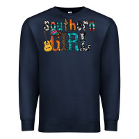 Navy southern girl Premium Sweatshirt - RacoonDesign