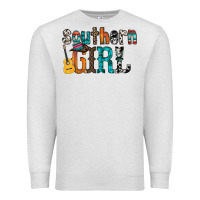Oatmeal Heather southern girl Premium Sweatshirt - RacoonDesign
