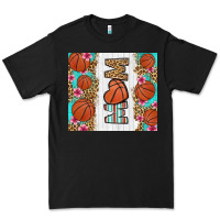Black basketball mom Premium Tee - LillyAllenDesigns