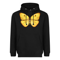 Black Cloudless Sulphur Butterfly Heavyweight Hoodie - LillyAllenDesigns