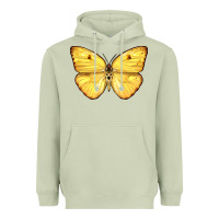 Matcha Cloudless Sulphur Butterfly Heavyweight Hoodie - LillyAllenDesigns