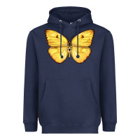 Navy Cloudless Sulphur Butterfly Heavyweight Hoodie - LillyAllenDesigns