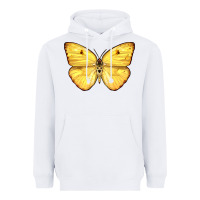 White Cloudless Sulphur Butterfly Heavyweight Hoodie - LillyAllenDesigns