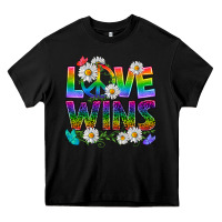 Black Pride LGBTQ+ Love Wins Heavy Core Tee - BundleAndBundleShop