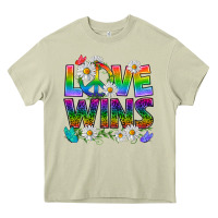 Mossy Pride LGBTQ+ Love Wins Heavy Core Tee - BundleAndBundleShop