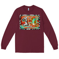 Burgundy western back to school 1st grade Long Sleeve Tee - Jasminsmagicworld
