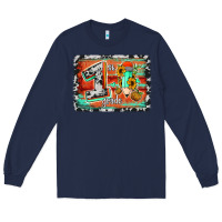 Navy western back to school 1st grade Long Sleeve Tee - Jasminsmagicworld