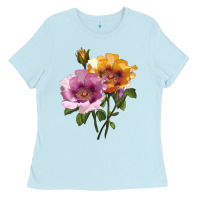 Baby Blue In Your Eyes Rose Ladies Tee - LillyAllenDesigns