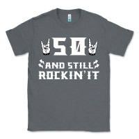 Charcoal Heather 50 birthday rock whitw Classic Tee - Bettercallsaul