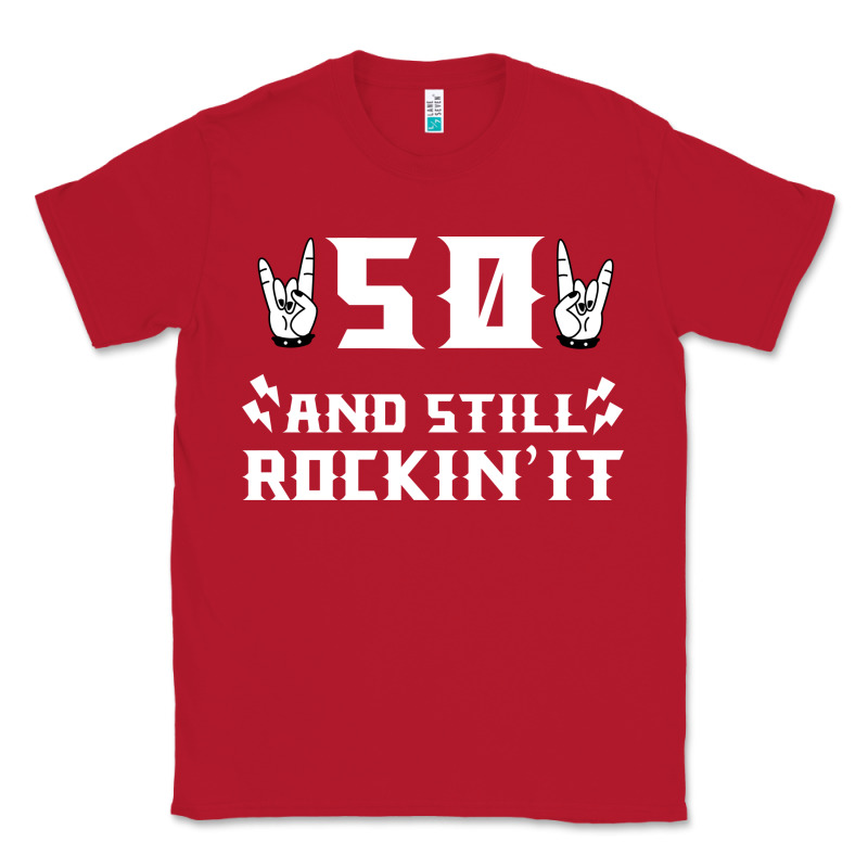 50 Birthday Rock Whitw Classic Tee by Bettercallsaul | Teevron