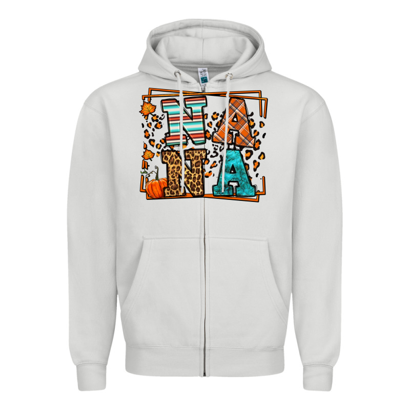 Fall Autumn Leopard Nana Zipper Hoodie by LillyAllenDesigns | Teevron