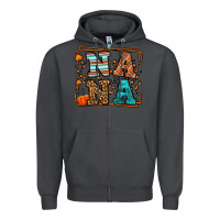 Smoke Fall Autumn Leopard Nana Zipper Hoodie - LillyAllenDesigns