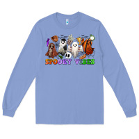 Colony Blue spooky vibes sports ghosts Long Sleeve Tee - CowGirlArtShop
