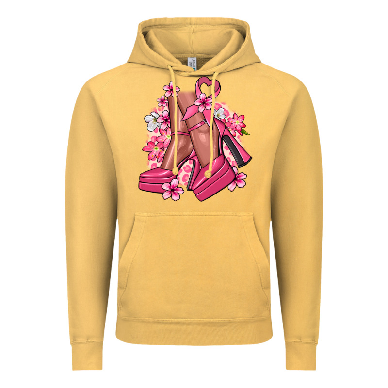 Cancer High Heels Cancer Awareness Vintage Hoodie by HowdyJamesFarm | Teevron
