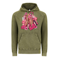Vintage Olive Cancer high heels Cancer Awareness Vintage Hoodie - HowdyJamesFarm