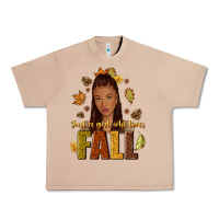 Burro Just a girl who loves Fall afro woman Urban Heavy Tee - NancyCooperArtShop