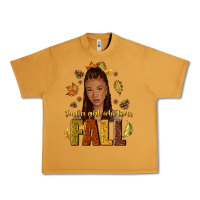 Peanut Butter Just a girl who loves Fall afro woman Urban Heavy Tee - NancyCooperArtShop