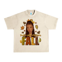 Sandshell Just a girl who loves Fall afro woman Urban Heavy Tee - NancyCooperArtShop