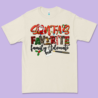 Santa's Favorite Family Advocate Premium Tee Designed By Lillyallendesigns