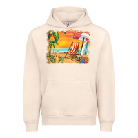 Sandshell sunset beach background Urban Hoodie - BarkalooDesign