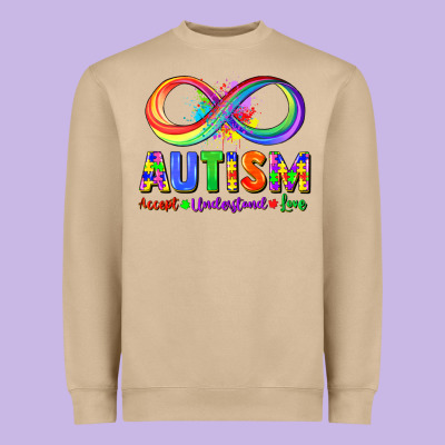Autism Accept Understand Love Heavyweight Sweatshirt Designed By Fadigitalartstudio
