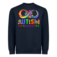 Navy Autism accept understand love Heavyweight Sweatshirt - FaDigitalArtStudio