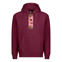 Burgundy american football with lightning bolt  pen wrap Premium Hoodie - BundleAndBundleShop