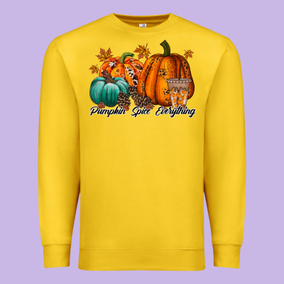 Pumpkin Spice Everthing Premium Sweatshirt Designed By Racoondesign