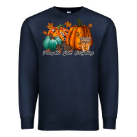 Navy pumpkin spice everthing Premium Sweatshirt - RacoonDesign