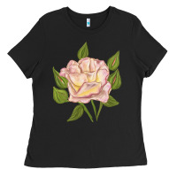 Black Life's Little Pleasures Rose Ladies Tee - LillyAllenDesigns