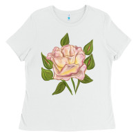 White Life's Little Pleasures Rose Ladies Tee - LillyAllenDesigns