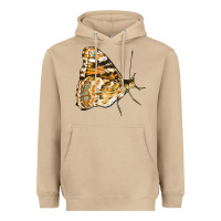 Mushroom Painted Lady Butterfly Heavyweight Hoodie - LillyAllenDesigns