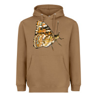 Toasted Coconut Painted Lady Butterfly Heavyweight Hoodie - LillyAllenDesigns