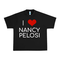 Black Limited Edition I Love Nancy Pelosi Heart Madam Speaker Democratic Pol Urban Heavy Tee - lanVoArt