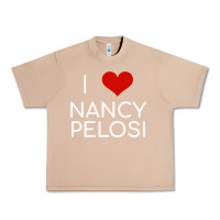 Burro Limited Edition I Love Nancy Pelosi Heart Madam Speaker Democratic Pol Urban Heavy Tee - lanVoArt