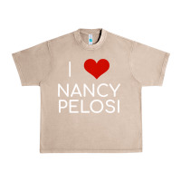French Oak Limited Edition I Love Nancy Pelosi Heart Madam Speaker Democratic Pol Urban Heavy Tee - lanVoArt