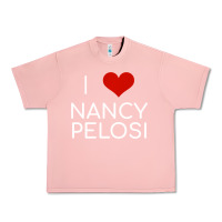 Salmon Limited Edition I Love Nancy Pelosi Heart Madam Speaker Democratic Pol Urban Heavy Tee - lanVoArt
