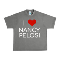 Limited Edition I Love Nancy Pelosi Heart Madam Speaker Democratic Pol Urban Heavy Tee | Teevron