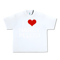 White Limited Edition I Love Nancy Pelosi Heart Madam Speaker Democratic Pol Urban Heavy Tee - lanVoArt