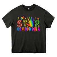 Asphalt Western Stop Homophobia Heavy Core Tee - BundleAndBundleShop