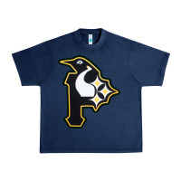 Navy pittsburgh combined sports shirt and sticker Urban Heavy Tee - lanVoArt