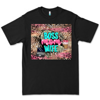 Black boss mom wife Premium Tee - LillyAllenDesigns