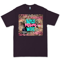 Plum boss mom wife Premium Tee - LillyAllenDesigns